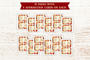 48 Christmas Affirmation Cards