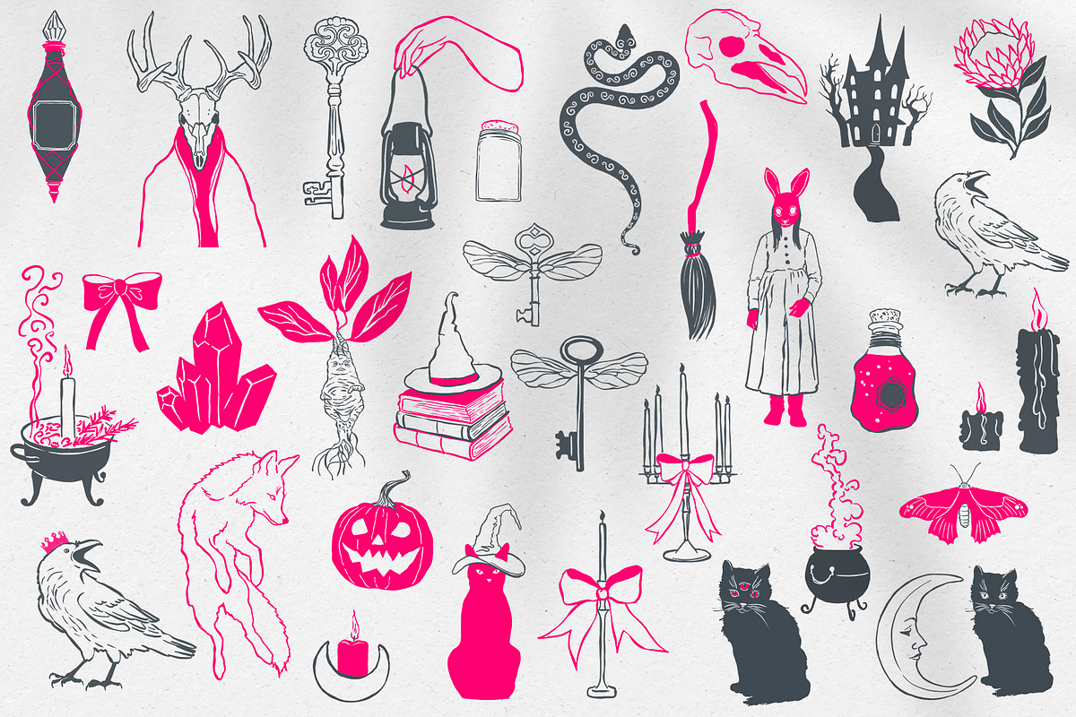 Magic Halloween Illustrations, a Decorative Illustration by Deveze Art & Co (Photo 5 of 9)