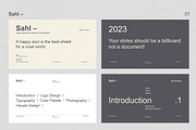 Sahl- Brand Identity Powerpoint, a Presentation Template by BOXKAYU (Thumbnail 2 of 9)