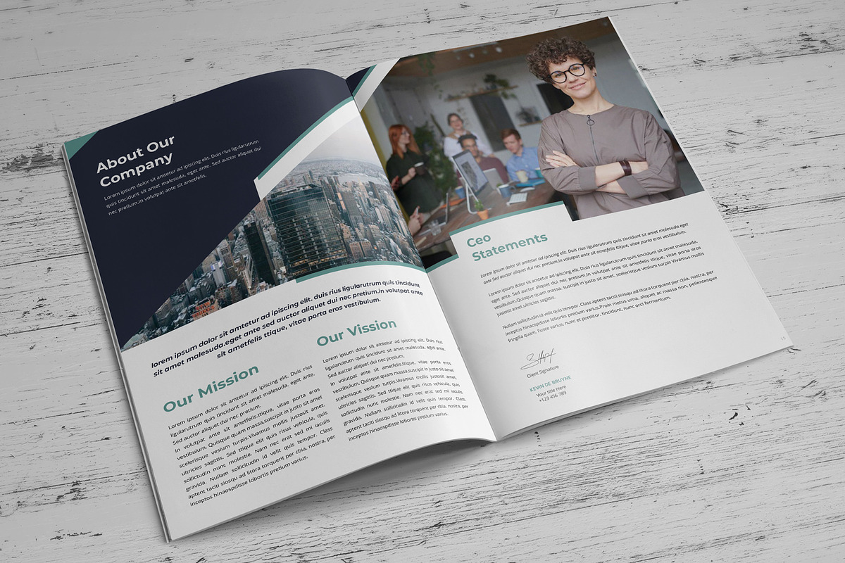 Company Profile Template V4, a Brochure Template by SamiSimply7 (Photo 3 of 9)