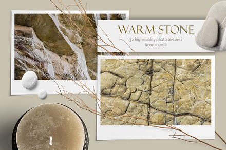 Warm Stone. Texture bundle