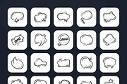 Speech Bubble Vectors, a Background Graphic by Brickclay (Thumbnail 8 of 8)