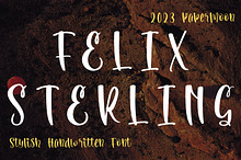 Felix Sterling: Stylish Handwritten
