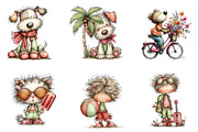Whimsical Summer Clipart Bundle, an Illustration by CreationArt (Thumbnail 3 of 7)