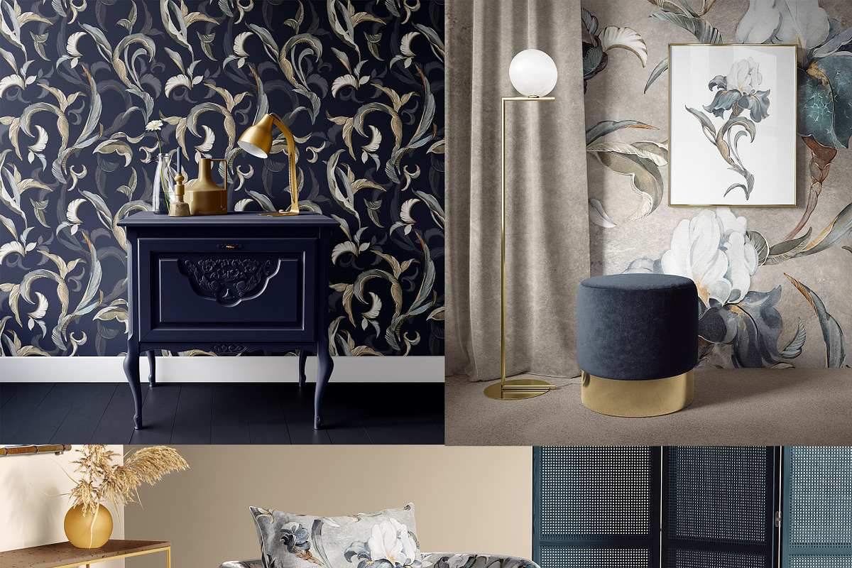 IRISES floral seamless patterns, a Pattern Graphic by Lisima (Photo 7 of 14)