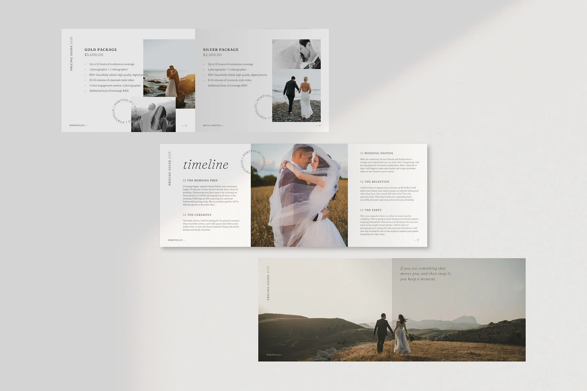 Photography Pricing Guide Canva, a Marketing Template by frommakertomaker (Photo 6 of 9)