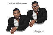 Black Man Beard Clipart Business Man, a Work Illustration by KupalinaArt (Thumbnail 3 of 4)