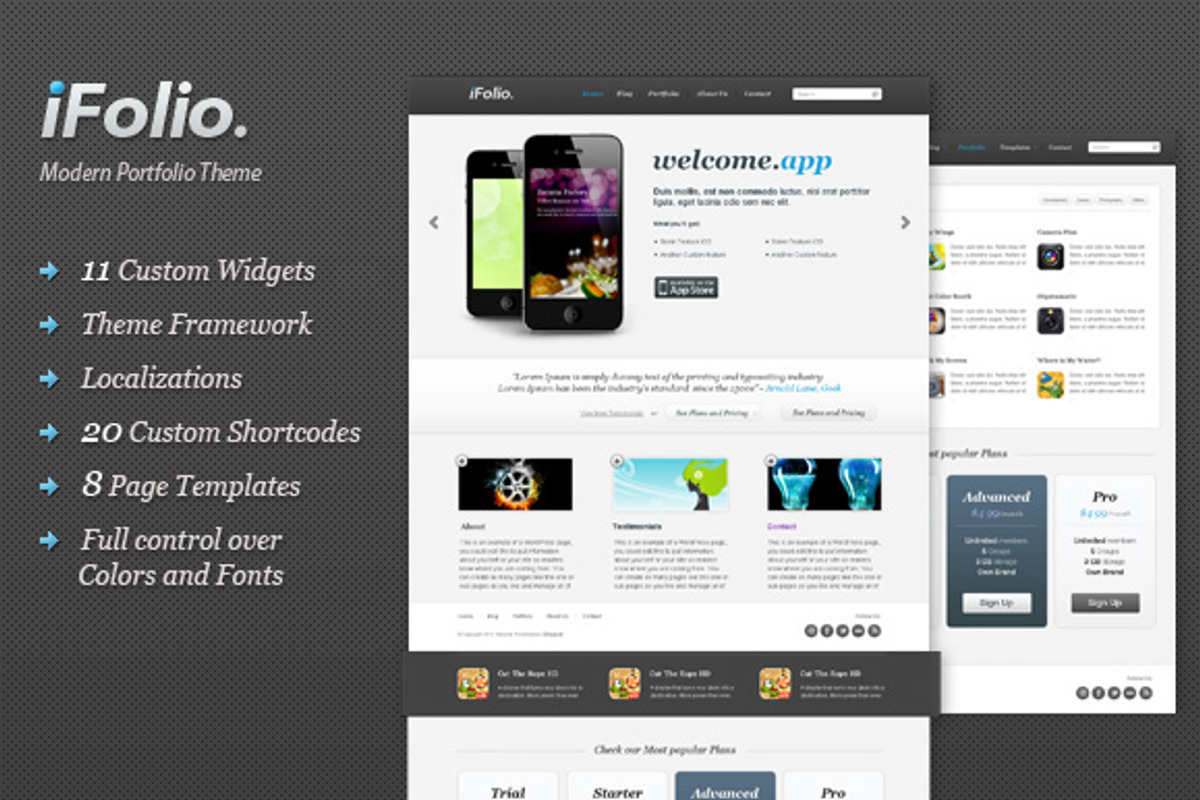 iFolio - online portfolio, a WordPress Template by nattywp (Photo 1 of 4)