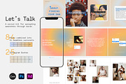 Let's Talk Carousel and Quotes, a Social Media Template by Sparrow & Snow (Thumbnail 1 of 27)