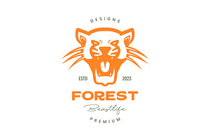 animal beast wildlife jaguar icon, a Branding & Logo Template by devastd