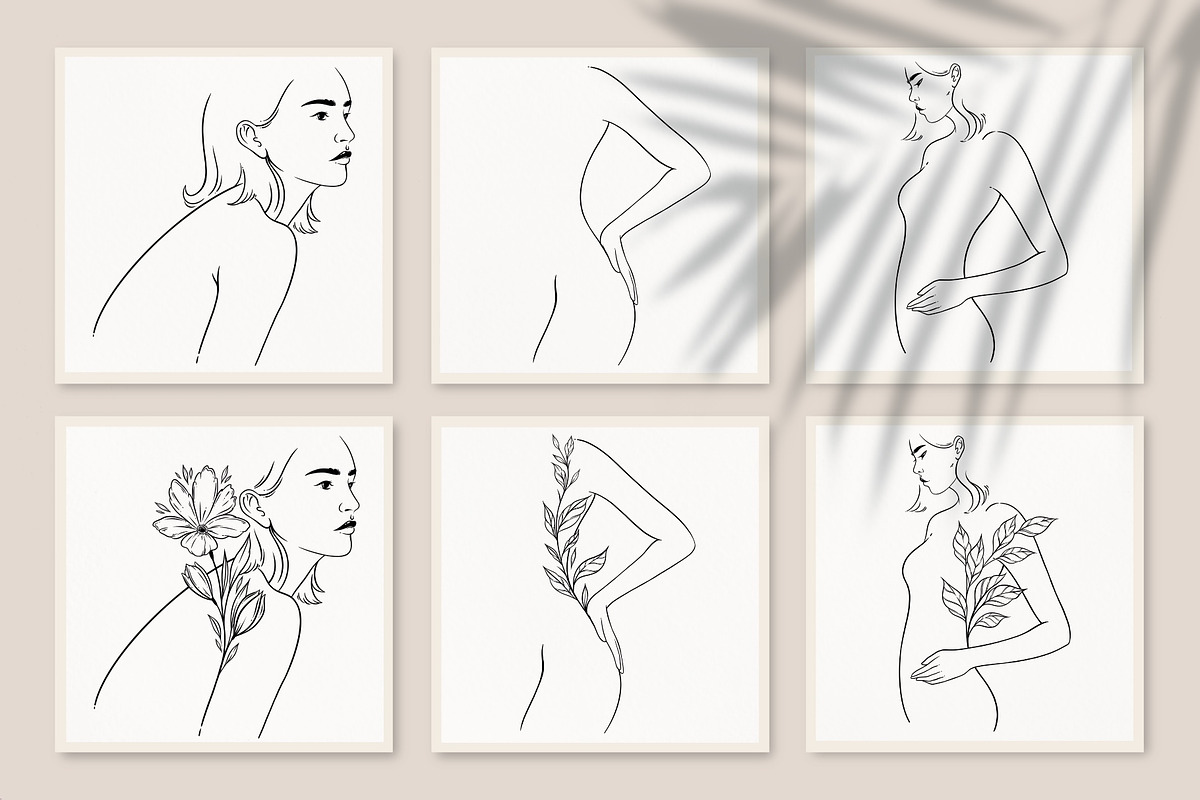Women & flowers BUNDLE, a Graphic by heyXeni (Photo 25 of 68)