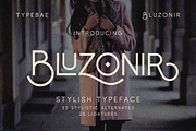 Bluzonir Stylish Sans Serif Font, a Sans Serif Font by Typebae (Thumbnail 1 of 8)