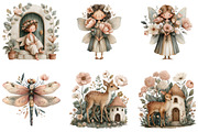 Magical Garden Fairies Clipart, an Illustration by Sublimation Artist (Thumbnail 7 of 7)