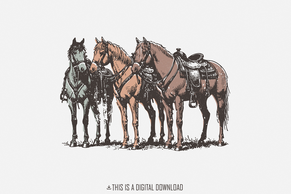 Western Horse PNG, Western, an Illustration by SharpMarketplace (Photo 1 of 9)