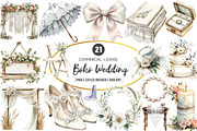 Boho Wedding Sublimation Clipart, an Illustration by SinaCreation (Thumbnail 1 of 5)