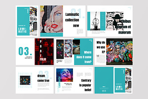 Lumatics - Pop Art Magazine Template