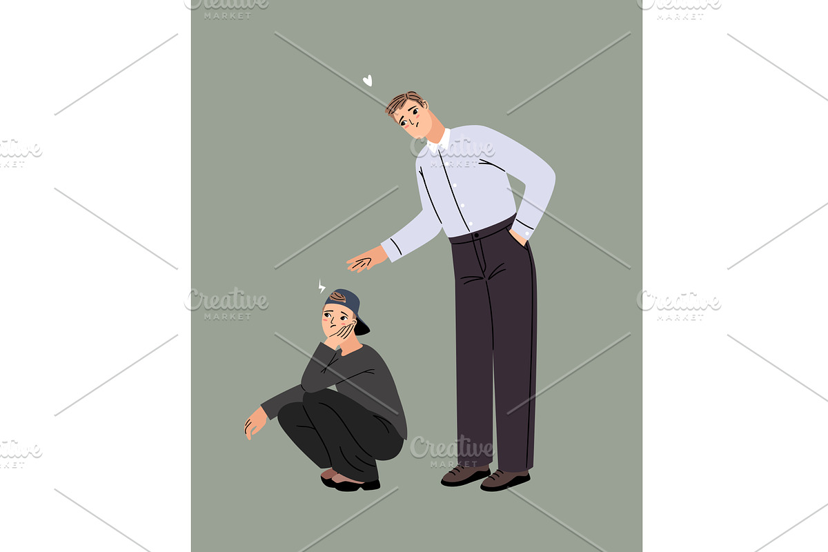 Regret about quarrel between close, a Person Illustration by Stock-Smart-Start