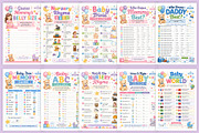 Baby Shower Games & Activities Book, a Stationery Template by Designmela01 (Thumbnail 3 of 6)