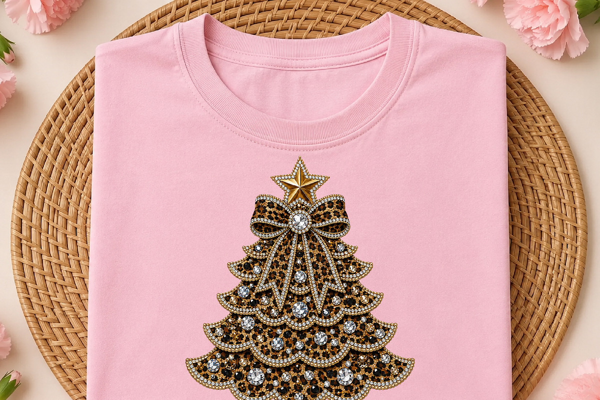 Leopard Christmas Tree PNG, a Seasonal Illustration by DreamCafeArt (Photo 2 of 6)