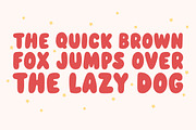 Cherries - A Rounded Bubble Font, a Sans Serif Font by Happy Type Club (Thumbnail 5 of 7)