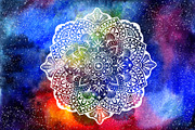 Mandalas and Watercolor Textures, a Healthcare Illustration by Markovka (Thumbnail 6 of 6)