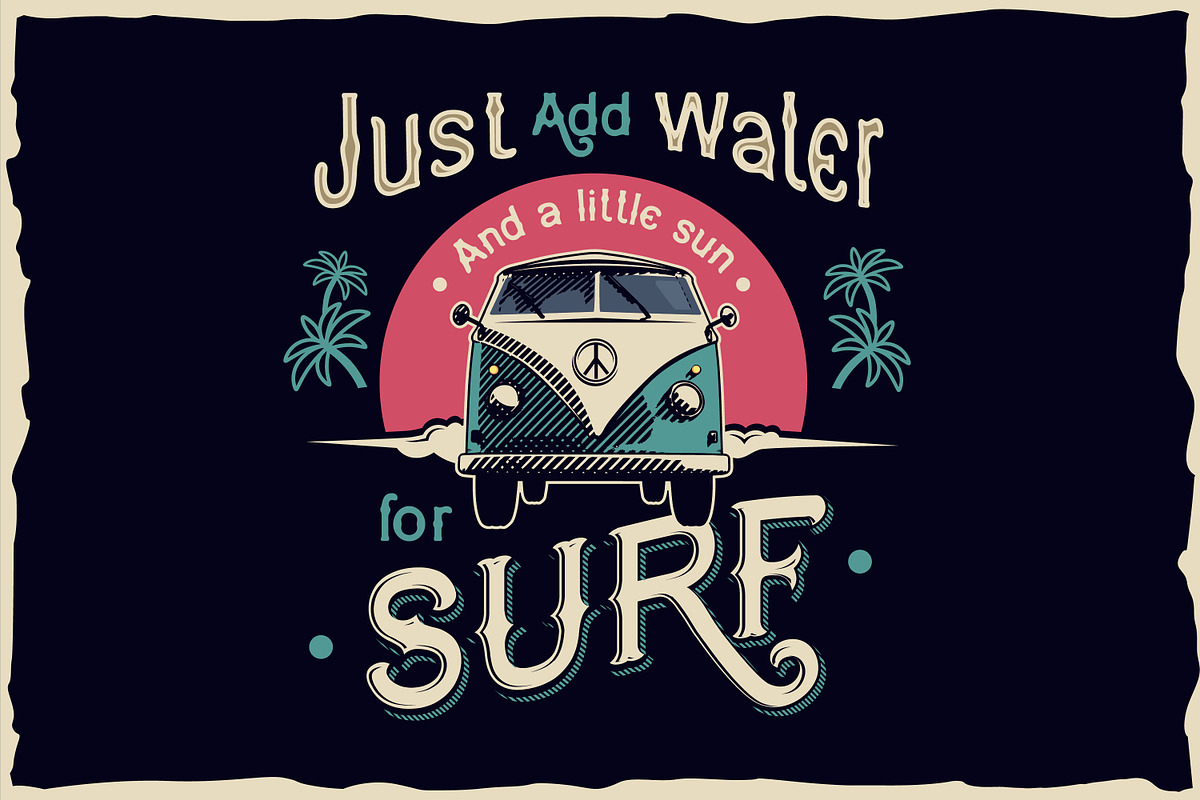 Dark surfer - vintage label font, a Font by Fractal fonts & graphics (Photo 4 of 8)