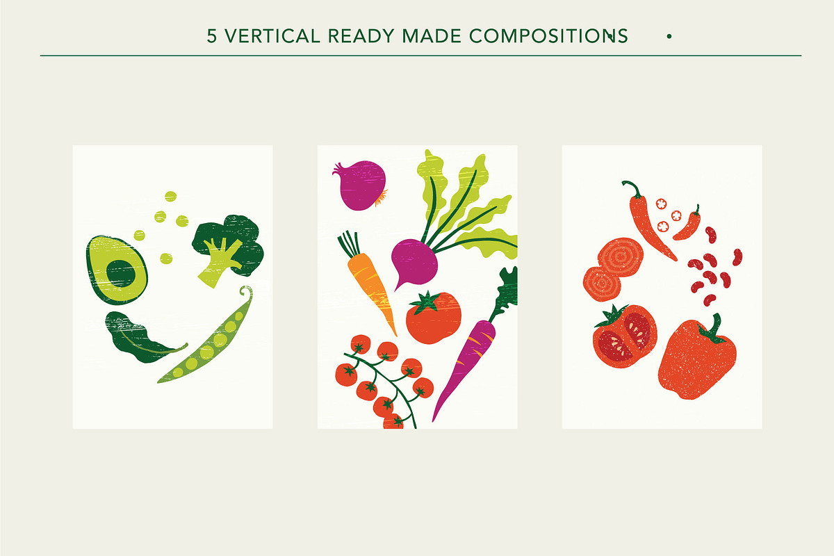 46 Vegetable Illustrations Pack, a Food Illustration by Strange Gaze Studios (Photo 9 of 10)