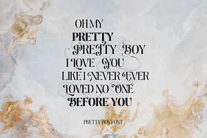 Pretty Boy - Decorative Serif Family