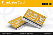 E-Commerce Thank You Card, a Card Template by Esensifiksi.studio (Thumbnail 1 of 3)