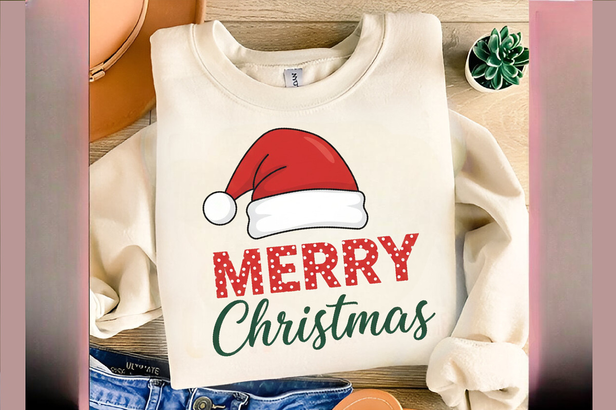 Merry Christmas Santa Hat Png, an Illustration by SinaCreation (Photo 4 of 7)