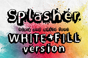 Splasher + WhiteFill version, a Sans Serif Font by wowomnom (Thumbnail 1 of 15)