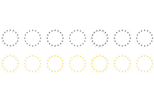 Stars in Circle Shape, an Object Illustration by Vector Creator