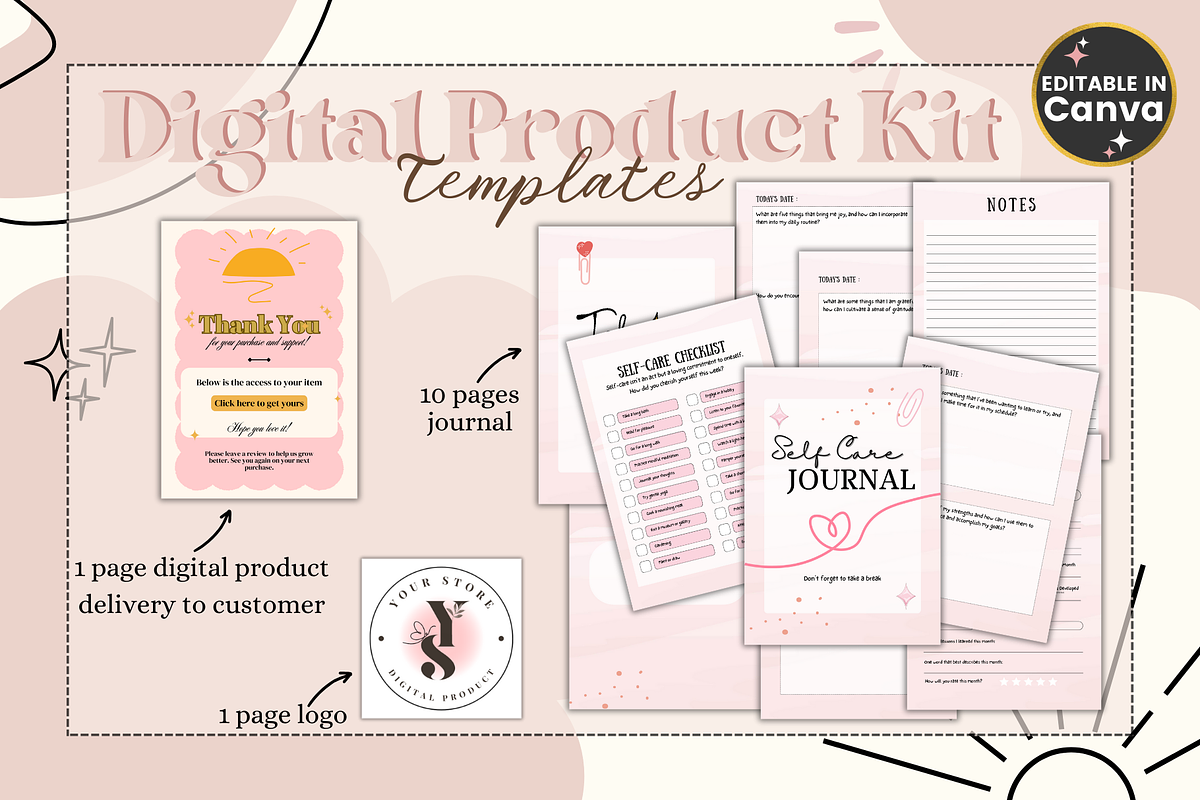 Digital Product Kit Templates, a Templates & Theme by bellaROSEworkshop (Photo 3 of 10)