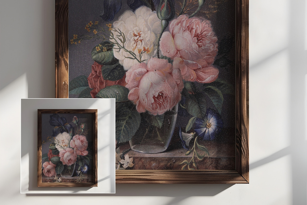 Dark Wooden Frame Mockup FR-MI-07, a Household Mockup by Callistemon Creative (Photo 4 of 9)