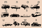 Vintage Cars Dingbats Font, a Symbol Font by Minimalartstudio (Thumbnail 6 of 7)