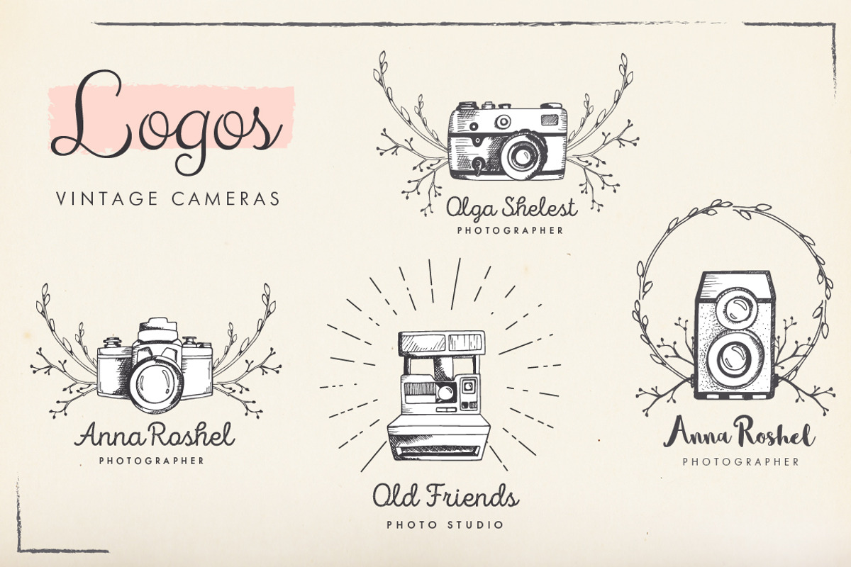 Vintage cameras kit, an Illustration by Manaraga (Photo 2 of 9)