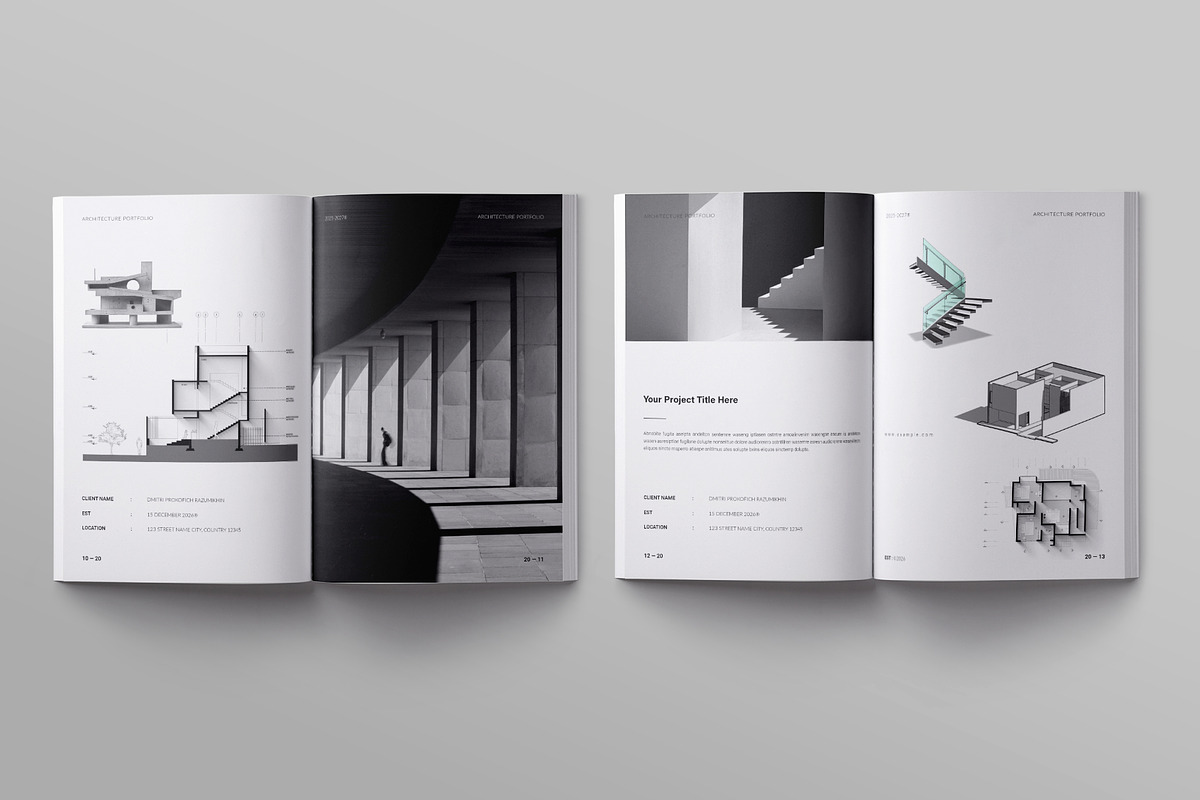 Architecture Portfolio Template, a Brochure Template by ElvinPrint (Photo 5 of 13)