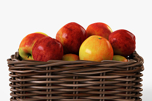 Apple Basket Ikea Byholma 1 Brown