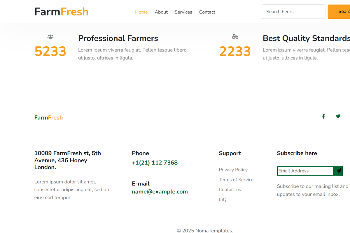 FarmFresh-Agricultural Template, a HTML Template by NomaTemplates (Photo 14 of 15)