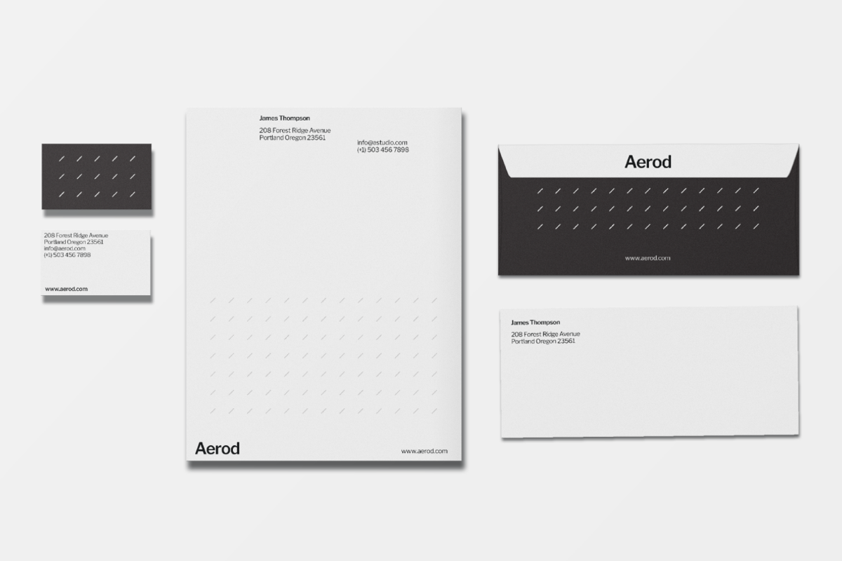 Minimalist Stationery Set, a Stationery Template by Viaduc (Photo 3 of 5)