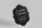 Die-Cut Invitation Card Mockup, a Merchandise Mockup by Brand Earth (Thumbnail 2 of 4)