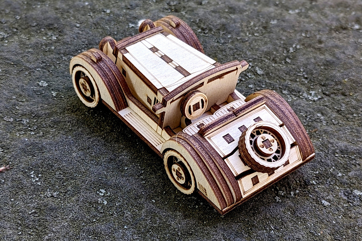 Small Sport Car - Laser Cut File, an Object Graphic by VectorPainter (Photo 11 of 18)