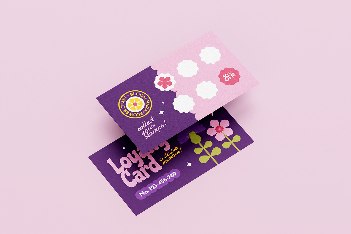 Bloomhara - Loyalty Card, a Card Template by Fannan Studio (Photo 2 of 3)