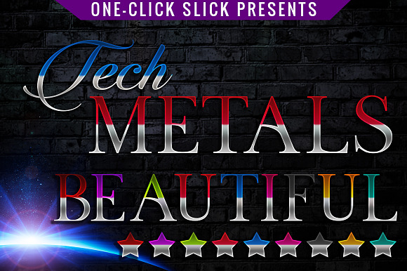 Tech Metals Styles For Photoshop preview 4