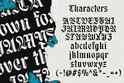 Moxy Rush Blackletter Typeface, a Blackletter Font by alit design (Thumbnail 3 of 20)