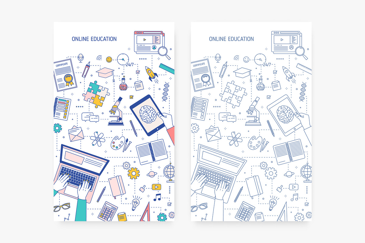 Online education banners, an Education Illustration by Good Studio (Photo 5 of 6)