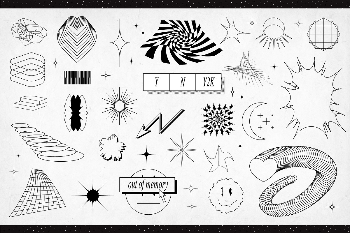 Aesthetic Metamodern Shapes Part 2, an Outline Icon by Ckybe's Corner (Photo 4 of 7)