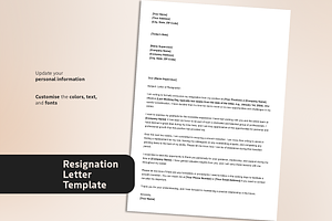 Resignation Letter Template