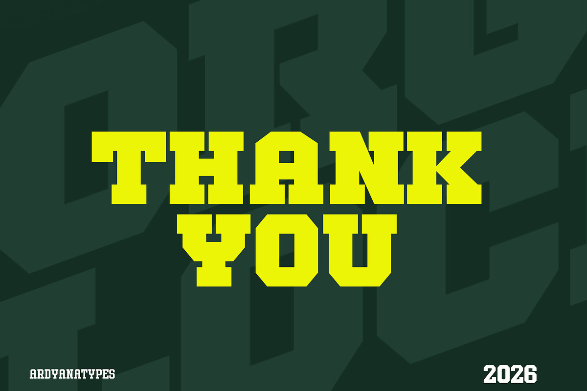 Forge Block – A Bold Typeface Forged, a Slab Serif Font by Ardyanatypes (Photo 9 of 9)