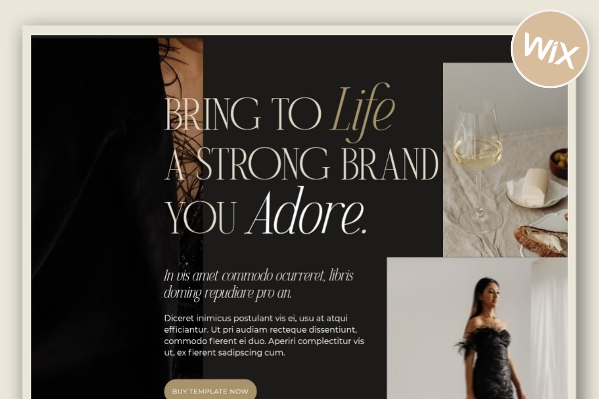 Wix Website Template | Ginger Love